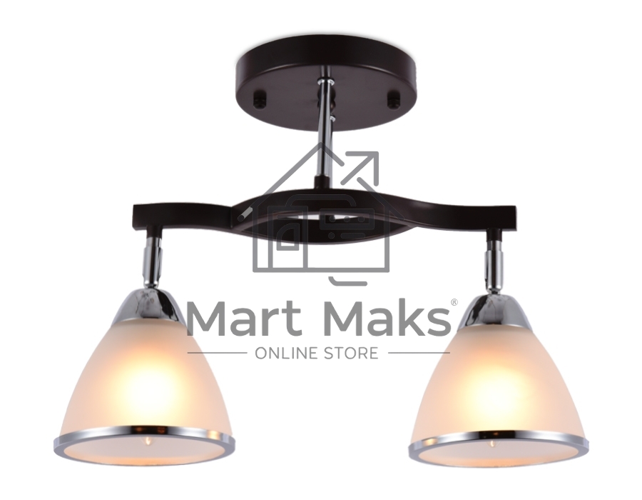 Светильник Ambrella light TR3111/2 DCF/CH темный кофе/хром E27 max 40W 400*150*315