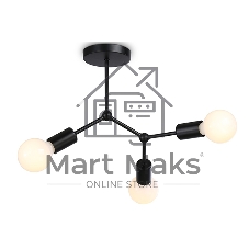 Светильник Ambrella light TR8027/3 BK черный E27*3 max 40W D400*390