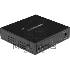 Коммутатор Mercusys MS106P, 4×100 Мбит/с PoE + 2×100 Мбит/с, неуправляемый