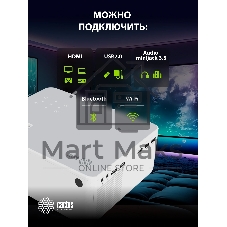 Проектор Cactus CS-PRM.04WT.WUXGA-A LCD 400Lm ANSI (1920x1080) 2000:1 ресурс лампы:50000часов 1xUSB typeA 1xHDMI 2.5кг