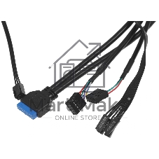 Компьютерный корпус Montech AIR 100 LITE белый без БП mATX 2x120мм 1xUSB 2.0 2xUSB 3.0 audio bott PSU