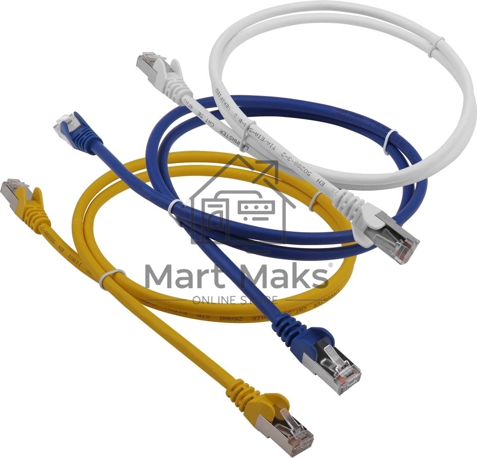 Патч-корд Lanmaster LAN-PC45/S5E-15-YL FTP RJ-45 вил.-вилка RJ-45 кат.5E 15м желтый LSZH
