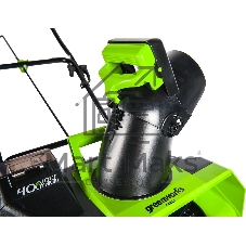 Снегоуборщик аккумуляторный GreenWorks GD40ST, 40V, 51 см, бесщеточный, без АКБ и ЗУ (2600007)