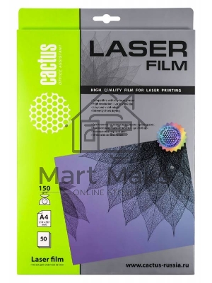Пленка Cactus CS-LFA415050 A4/150г/м2/50л. для лазерной печати