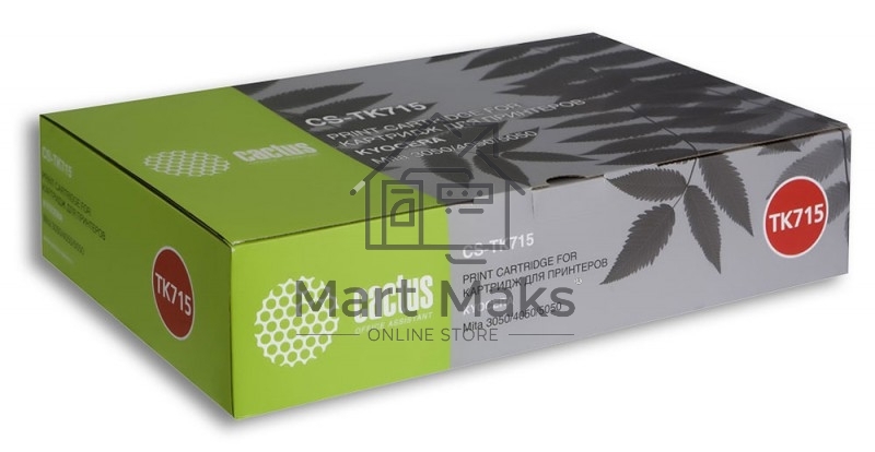 Картридж лазерный Cactus CS-TK715 (34000 стр.) черный для Kyocera Mita KM 3050/4050/5050