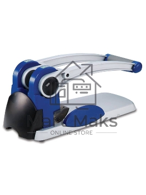 Дырокол Kw-Trio Heavy Duty 9550, до 300 листов, металл синий/серебристый, отверстий: 2, с линейкой