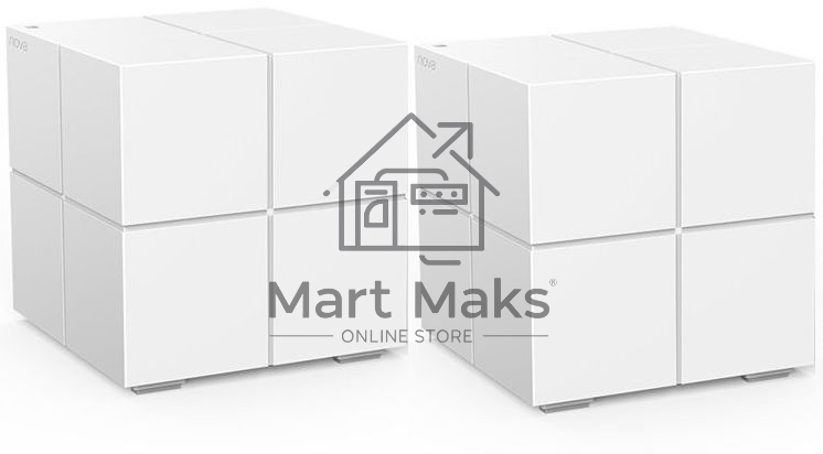 Маршрутизатор Tenda nova MW6 (2 роутера) АС1200 Двухдиапазонная Wi-Fi Mesh система, 2 порта gigabit ethernet RJ45