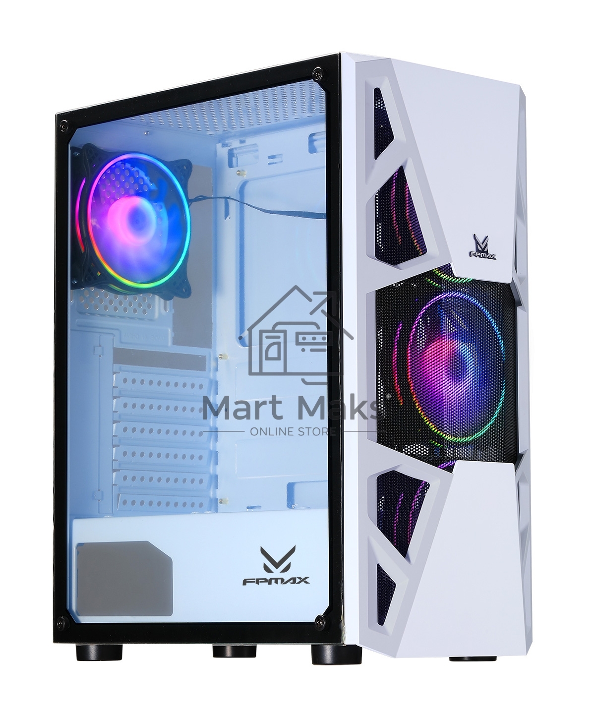 Компьютерный корпус AeroCool / Formula CL-3303W RGB белый без БП ATX 6x120mm 2xUSB2.0 1xUSB3.0 audio bott PSU
