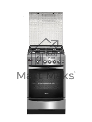 Плита газовая Gefest ПГ 5100-03 0004 серебристый, конфорок 4 шт, духовка 52 л, 50 см x 85 см x 58.5 см