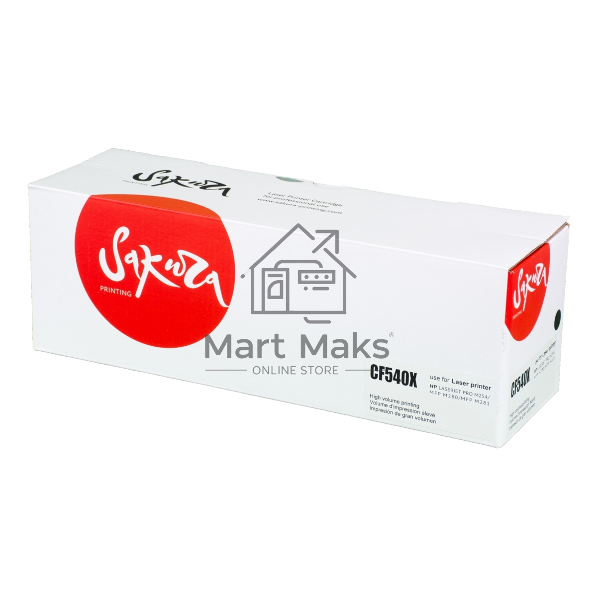 Картридж Sakura CF540X (203X) для HP M254, MFP M280/281, черный, 3 200 к.