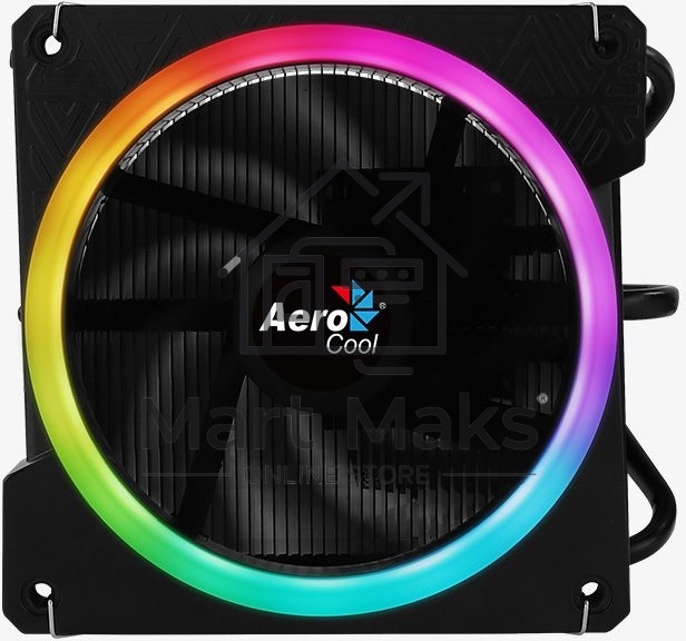 Кулер для процессора AeroCool / Formula Cylon 3H черный, 120 мм, алюминий, 1800 об/мин, 24.3 дБ, 4 pin, 125 Вт, 98 мм