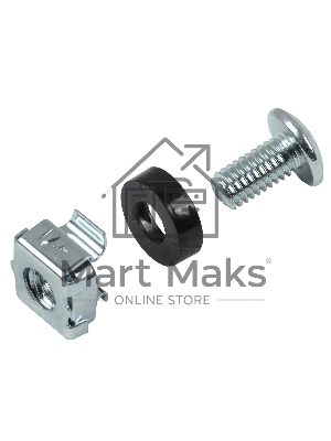 Набор ITK закладных винтов-шайб-гаек под крестовую отвертку (M6x12мм)