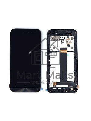 Дисплей для Asus ZenFone Go ZB452KG черный с рамкой