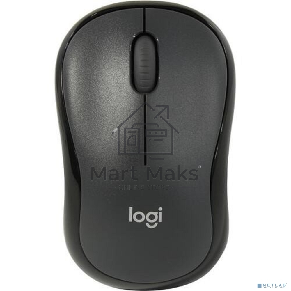 Мышь беспроводная Logitech M221 SILENT черный, 1000 dpi, радиоканал, USB, кнопки - 3