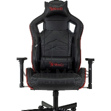 Кресло игровое A4Tech Bloody GC-840 черный, сиденье черный, эко.кожа, с подголов. крестов. металл черный, пластик черный