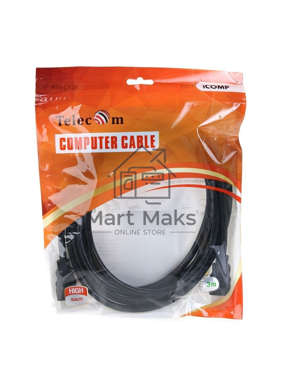 Кабель Telecom HDMI 19M/M ver 2.0,3m <TCG200-3M>