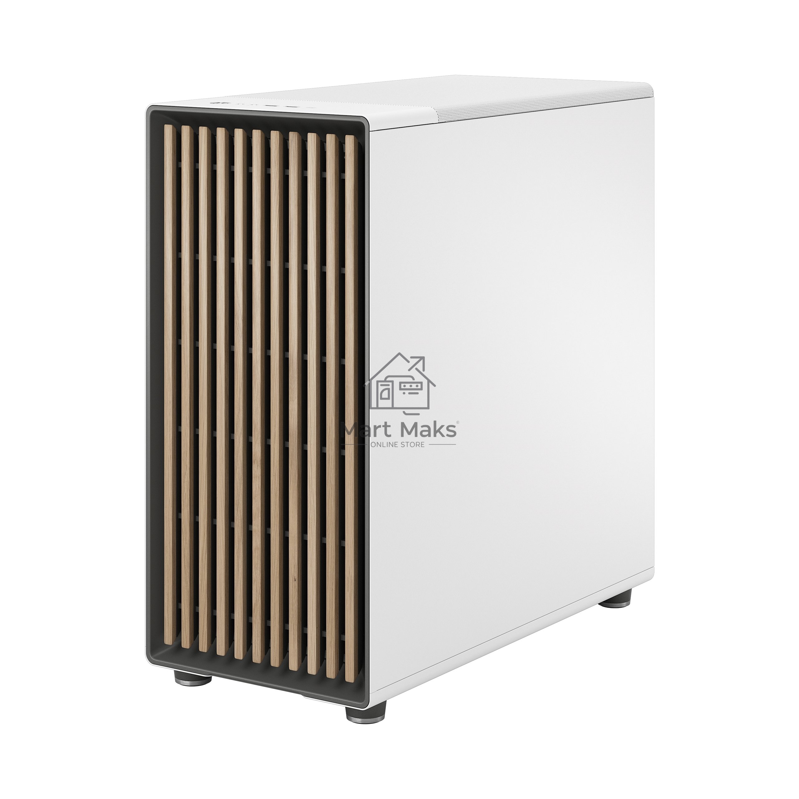 Корпус ПК без блока питания Fractal Design North XL, Full-Tower, 3x140mm, 2xUSB-A 3.2 + 1xUSB 3.2 Type-C E-ATX, ATX, mATX, mITX Wood panel, Chalk White