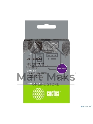 Картридж ленточный Cactus CS-TZES251 черный шрифт, белый фон (24 мм, 8 м) для Brother 1010/1280/1280VP/2700VP