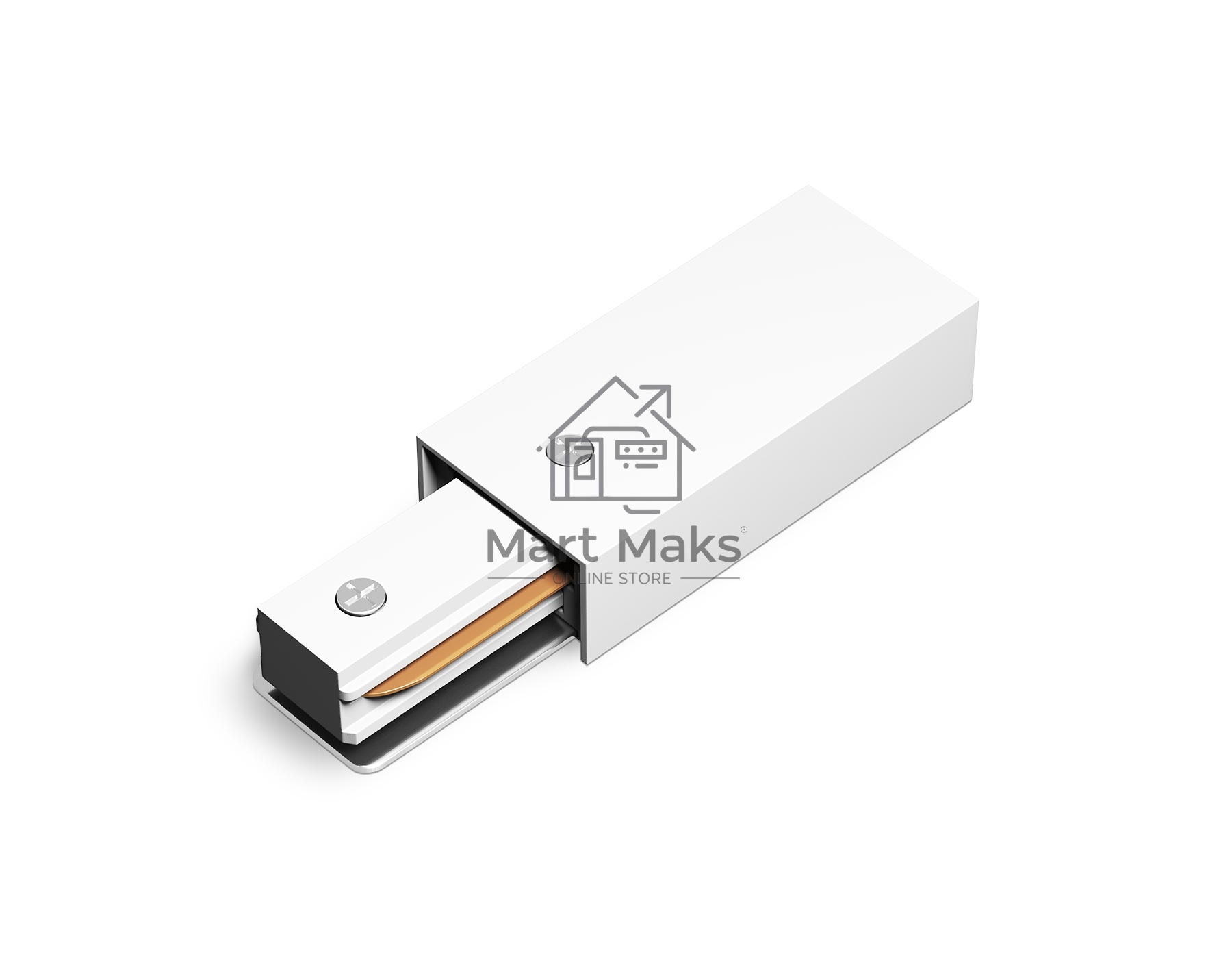 Ввод питания для накладного шинопровода GL7151 WH белый ввод питания IP20 Standard 220V NEW 108*35*20