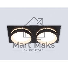 Светильник Ambrella light TN6712/2 BK черный IP44 GX53/2 max 15W 210*105*45