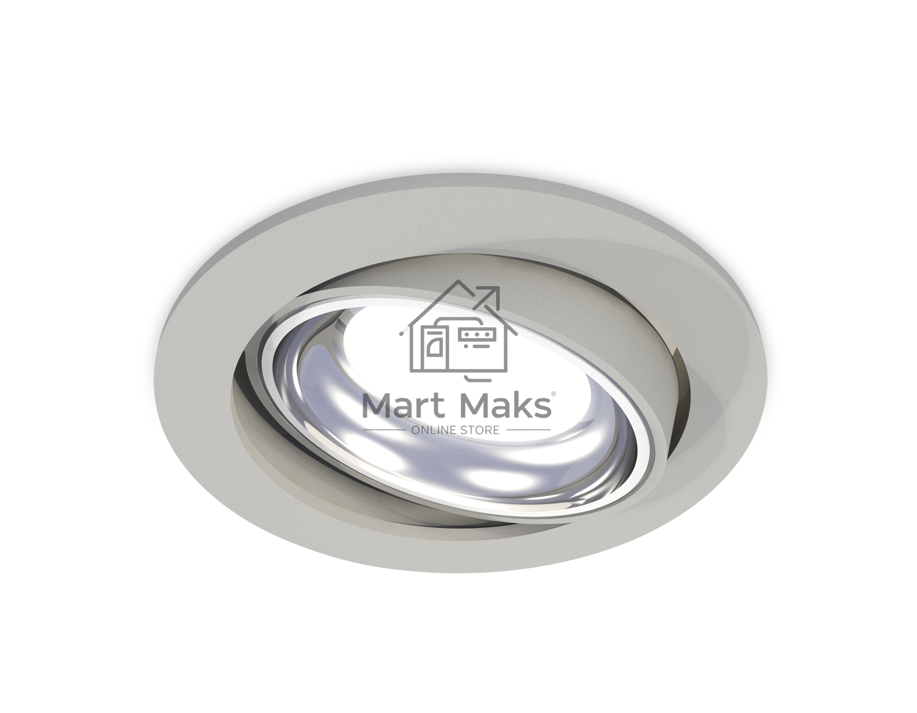 Комплект встраиваемого поворотного светильника Ambrella light XC7653002 SGR/PSL серый песок/серебро полированное MR16 GU5.3 (C7653, N7022)