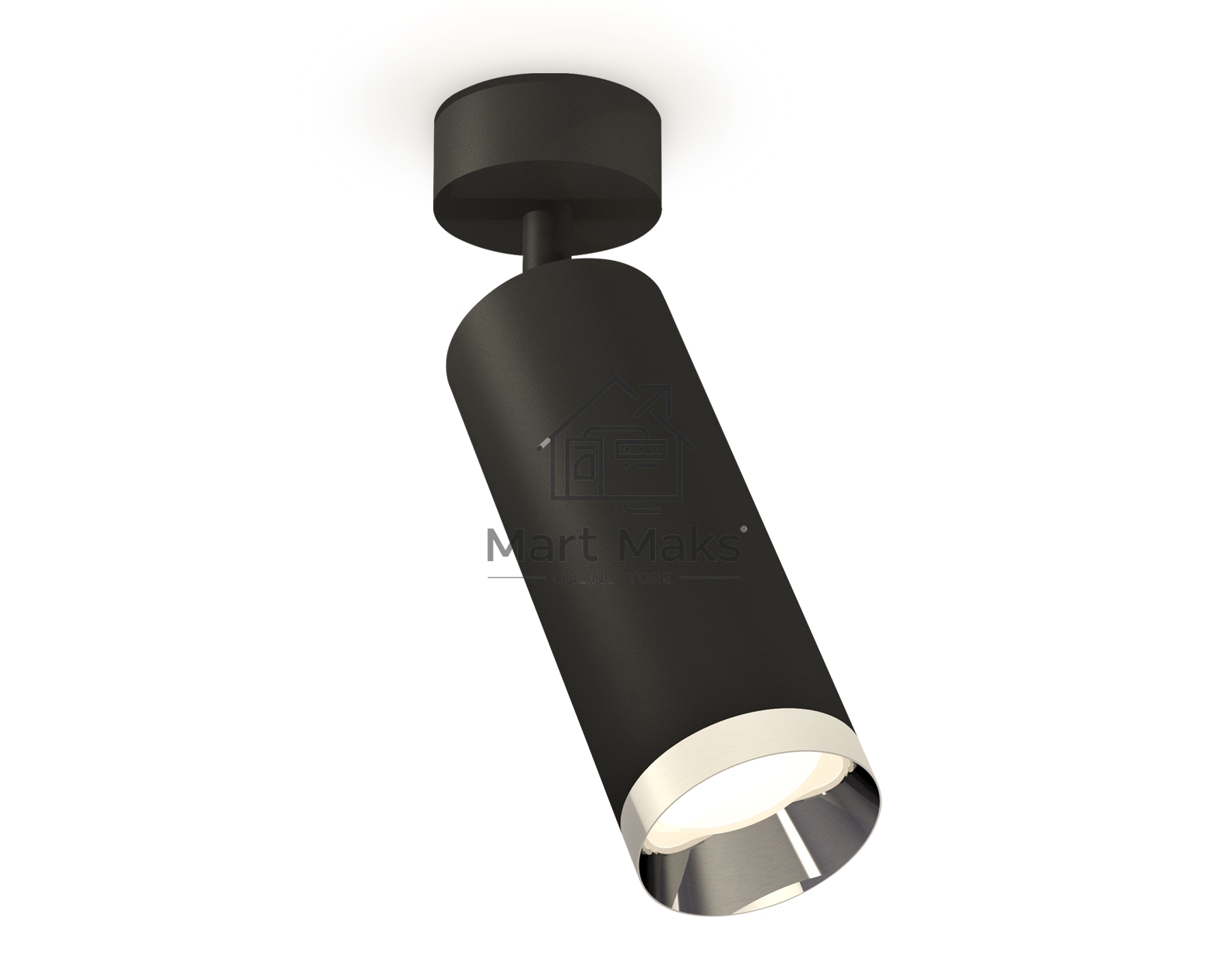 Светильник Ambrella Light XM6343003 SBK/PSL черный песок/серебро полированное MR16 GU5.3 (A2210, C6343, N6132)