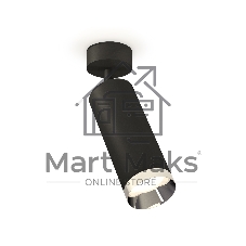 Светильник Ambrella Light XM6343003 SBK/PSL черный песок/серебро полированное MR16 GU5.3 (A2210, C6343, N6132)