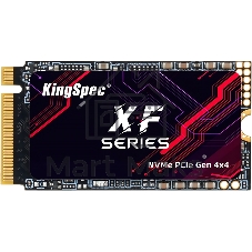 Твердотельный накопитель/ Kingspec SSD XF-1TB 2242, 1024GB, M.2(22x42mm), NVMe, PCIe 4.0 x4, R/W 4900/4600MB/s, IOPs н.д./н.д., TBW 1200, DWPD 1.07 (3 года)