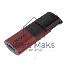 Флешка USB Netac U182 красный USB 3.0 Flash 128Gb, NT03U182N-128G-32RE, выдвижной