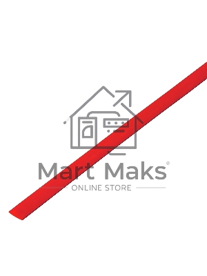 Термоусадочная трубка 60/30 мм, красная, упаковка 10 шт. по 1 м PROconnect