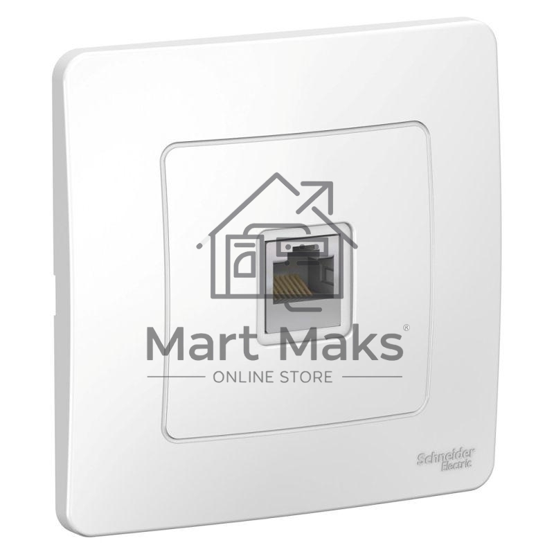 Розетка компьютерная СП BLANCA RJ45 кат.5e бел. SchE BLNIS045001