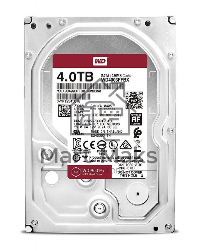 Жесткий диск WD Red Pro WD4003FFBX 4ТБ 3,5