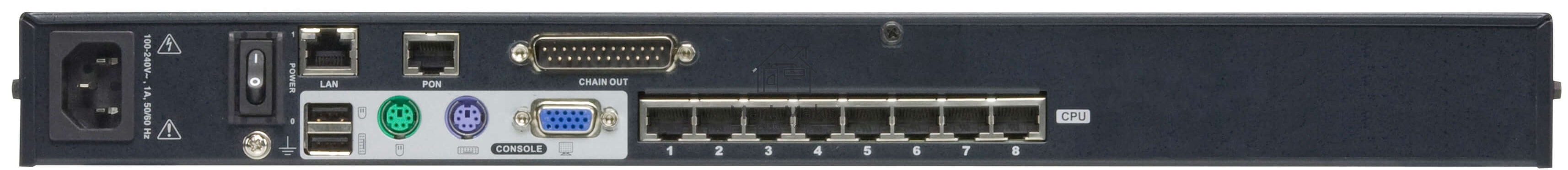 Переключатель электронный ATEN 8Port Cat 5 High Density KVM Over the NET