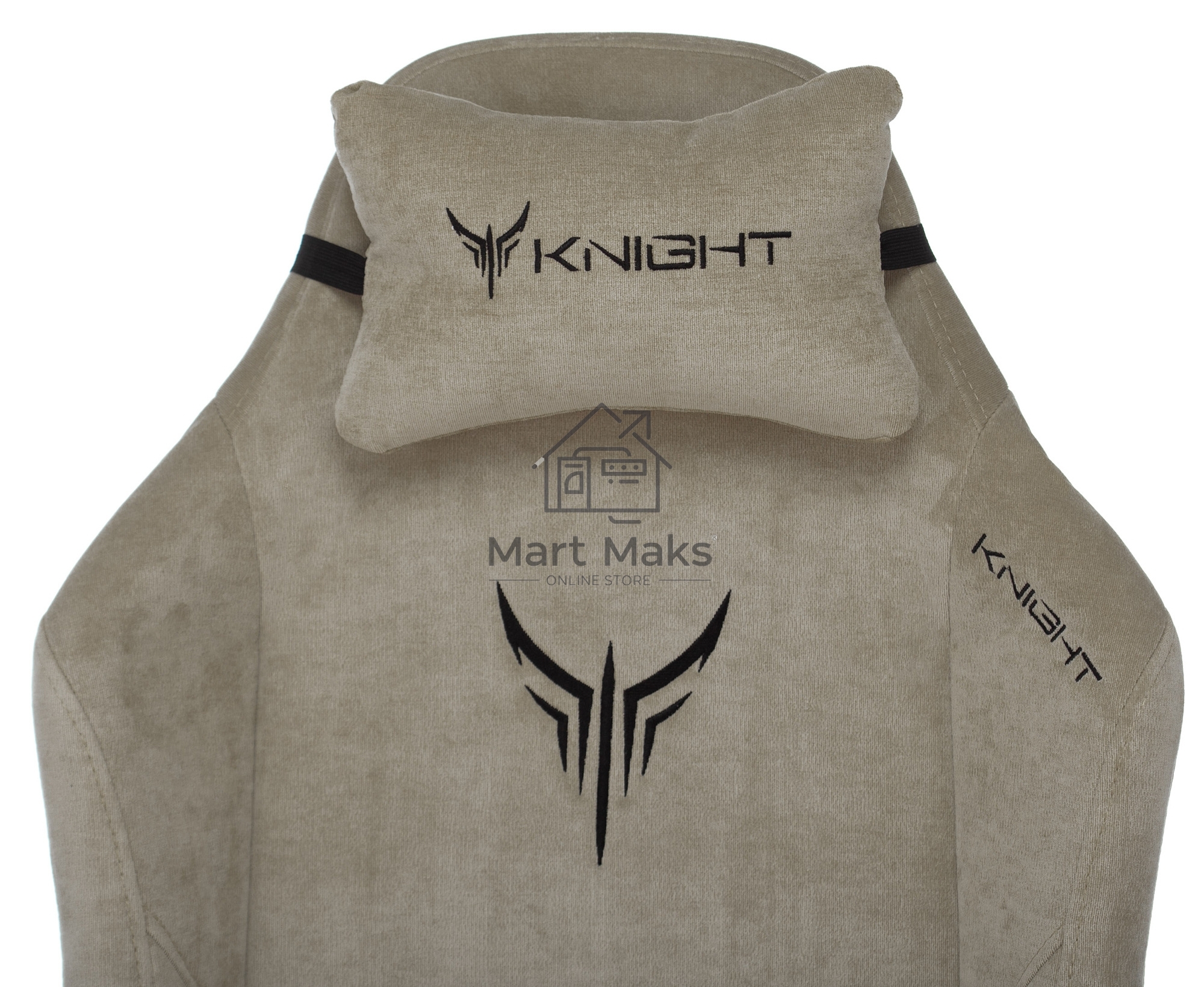 Кресло игровое Бюрократ Knight N1 Fabric бежевый Light-21, с подголов. крестовина металл