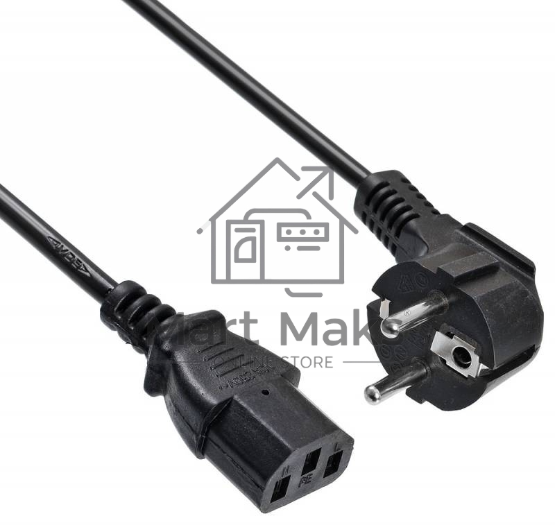 Кабель Buro BU-PCAB-ZP1 IEC C13 Евровилка 3м