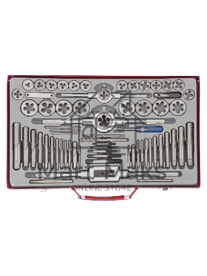 Набор метчиков и плашек Matrix М2-М20, 65 шт., метал. кейс Набор метчиков и плашек Matrix М2-М20, 65 шт., метал. кейс