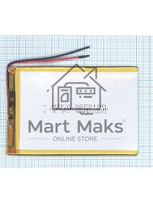 Аккумулятор Li-Pol (батарея) 3*70*100мм 2pin 3.7V/3000mAh