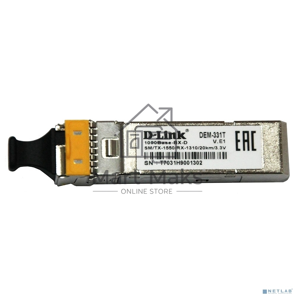 Трансивер SFP D-Link 331T/20KM/A1A