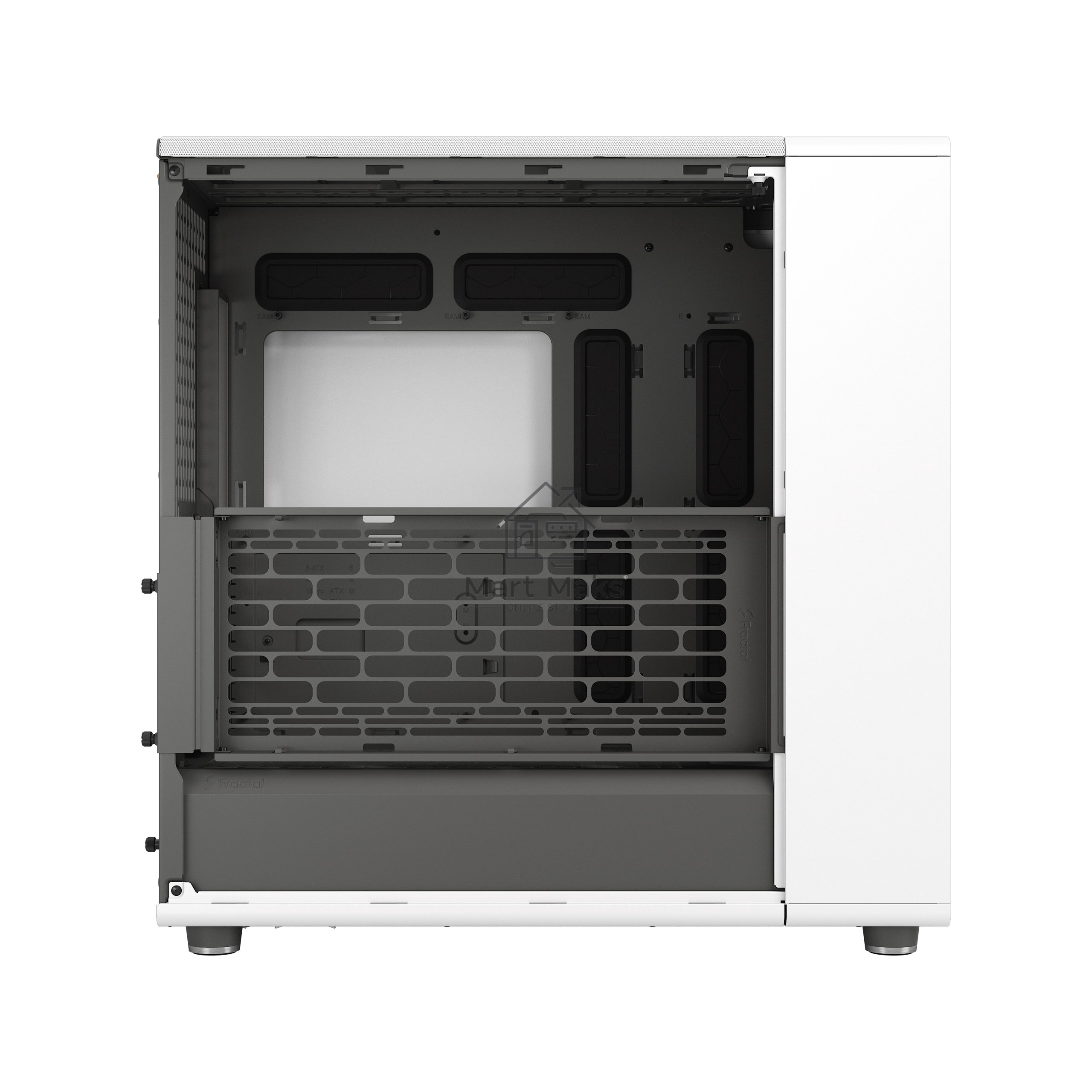 Корпус ПК без блока питания Fractal Design North XL, Full-Tower, 3x140mm, 2xUSB-A 3.2 + 1xUSB 3.2 Type-C E-ATX, ATX, mATX, mITX Wood panel, Chalk White