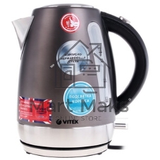 Чайник электрический Vitek VT-7025 (ST) 1850-2200 Вт/Макс объем 1.7 л/Корпус из нерж стали.Скрытый нагр элемент