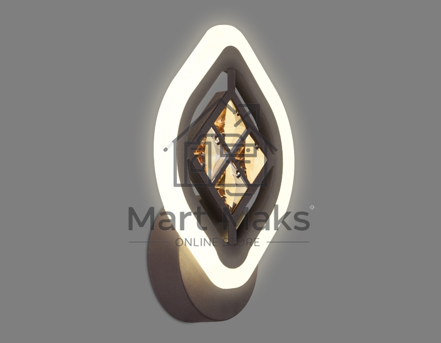Светильник Ambrella light FA278 CF/TI кофе/янтарь 12W 240*170*60