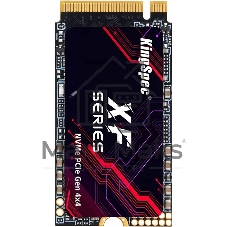 Твердотельный накопитель/ Kingspec SSD XF-1TB 2242, 1024GB, M.2(22x42mm), NVMe, PCIe 4.0 x4, R/W 4900/4600MB/s, IOPs н.д./н.д., TBW 1200, DWPD 1.07 (3 года)