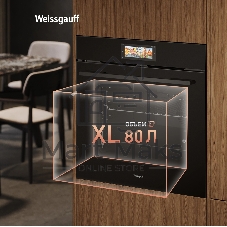 Духовой шкаф Weissgauff EOM 899 Color Touch черный Matt
