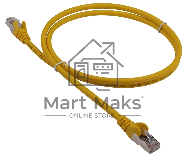Кабель Патч-корд LANMASTER LSZH FTP кат.5e, 1.5 м, желтый