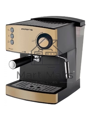 Кофеварка рожковая Polaris PCM 1527E Adore Crema шампань, исп. кофе - молотый, 1.5 л, 850 Вт, 15 Бар.