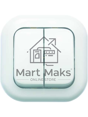 Выключатель 2-кл. СП Валентина 10А IP20 С56-034 белый Кунцево 7647