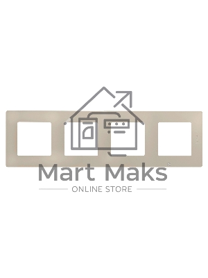 Рамка 4 поста, сл. кость ETIKA 