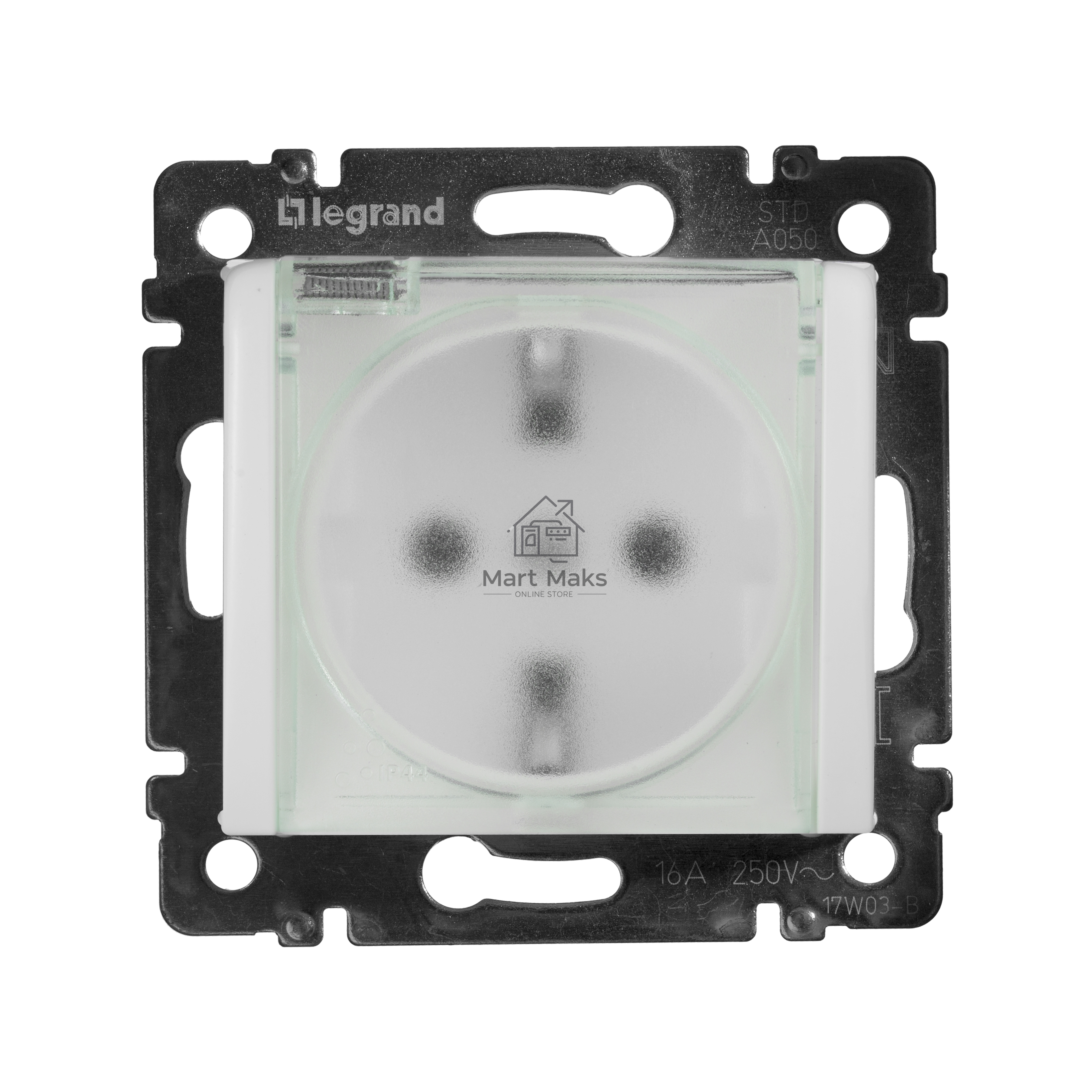 Электроустановочные изделия Legrand Legrand 774220 Розетка Valena влагозащищенная IP44 с заземлением с крышкой и защитными шторками (белая)