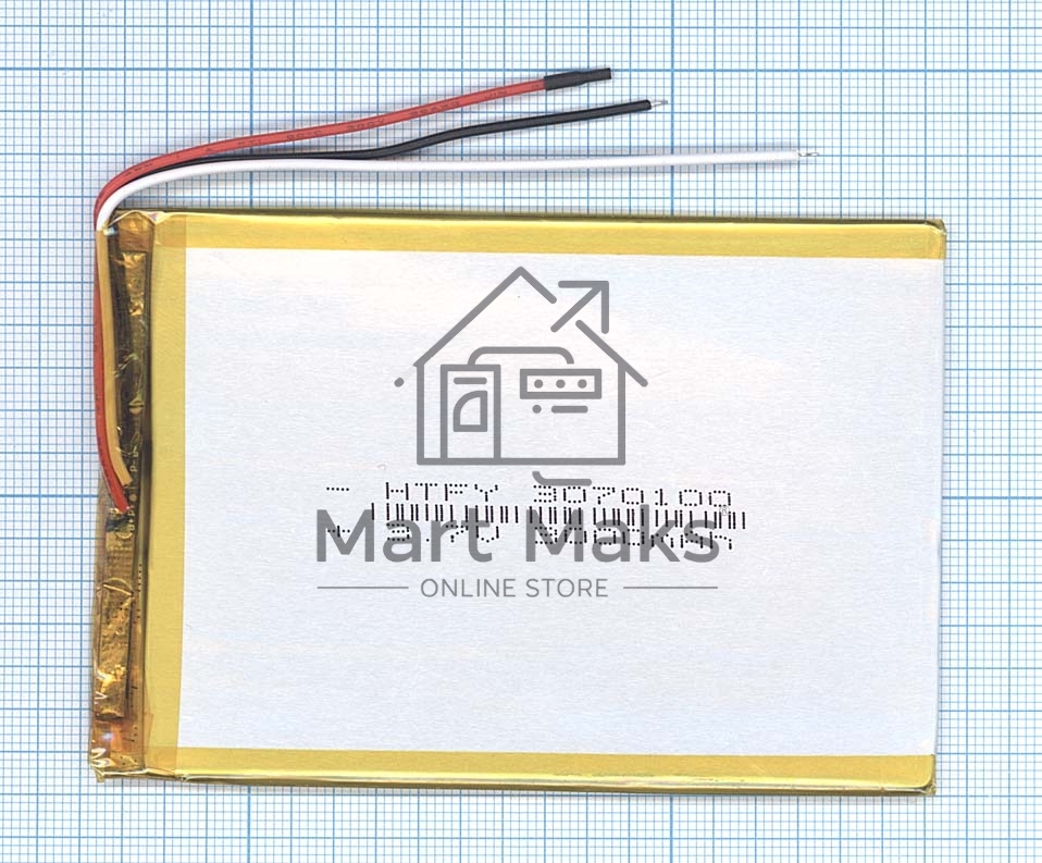 Аккумулятор Li-Pol (батарея) 3*70*100мм 3pin 3.7V/3000mAh
