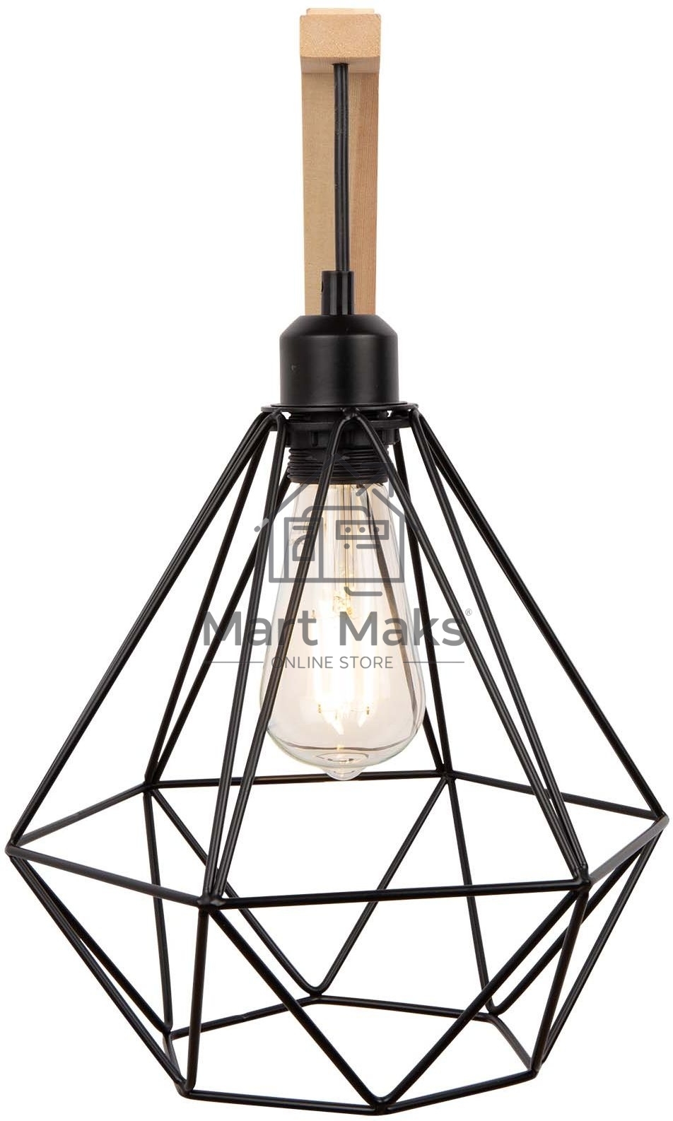 Светильник подвесной Hiper H144-1 1E2760Вт BLACK